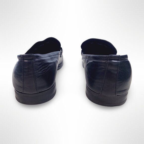 Vittorio Virgili Black Made in Italy Leather Shoes Size 43 US 10 - Picture 4 of 11